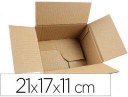 Caja embalaje Q-Connect cartón 3 mm. 210x170x110 mm. fondo automatico